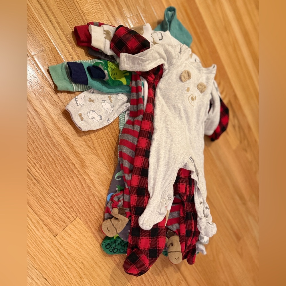 3-6 Month Baby Onesie Pajamas Bundle: 10 Pieces